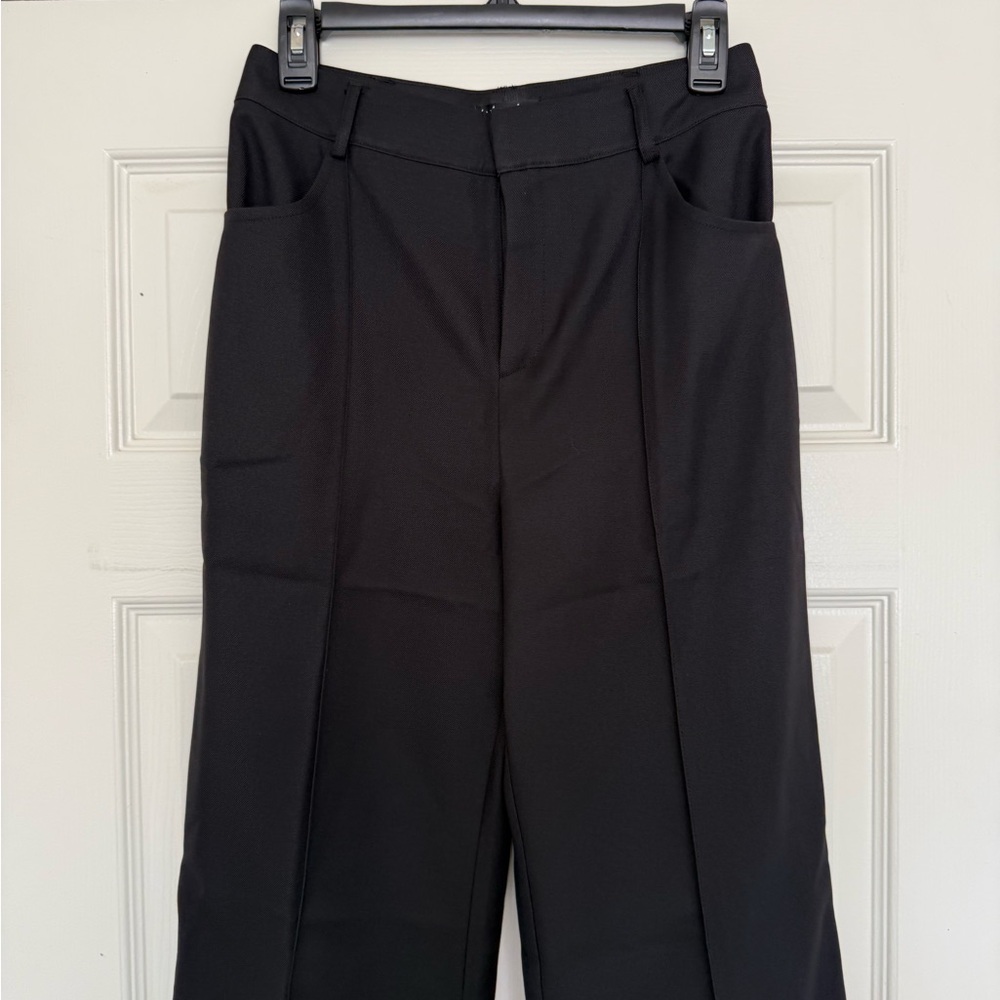 For Love And Lemons Shannon Flared Pant Trouser Black Medium Minimal Clean S - Picture 3 of 10